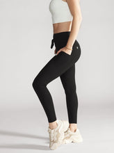 Load image into Gallery viewer, Cargo Drawstring Legging - Black