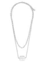 Load image into Gallery viewer, Chain Link and Pearl Layered Necklace