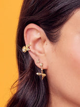 Load image into Gallery viewer, CZ Dragonfly Dangle Earrings
